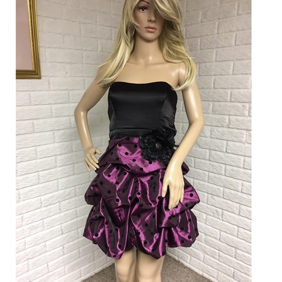 Trixxi Strapless Bubble Skirt Dress (7) - Picture 3 of 8